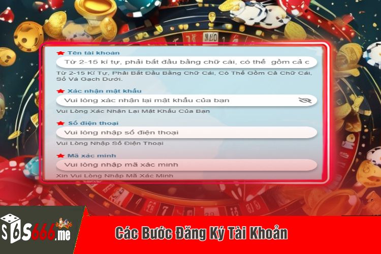 Các Bước Đăng Ký Tài Khoản 